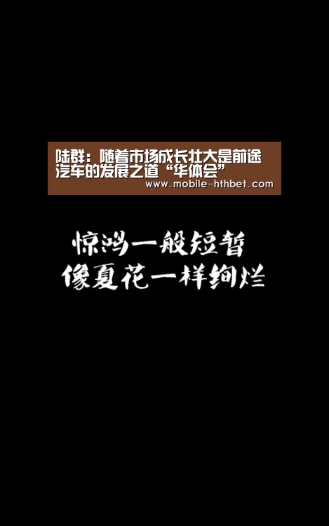 陆群:随着市场成长壮大是前途汽车的发展之道“华体会”(图3) 华体会登陆